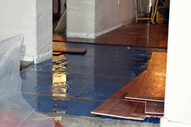 Professional Water Extraction technician working in Siren, WI